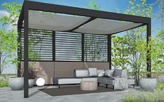 ホームヤードルーフシステム 腰壁セット