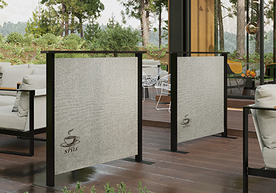 テキスタイル衝立